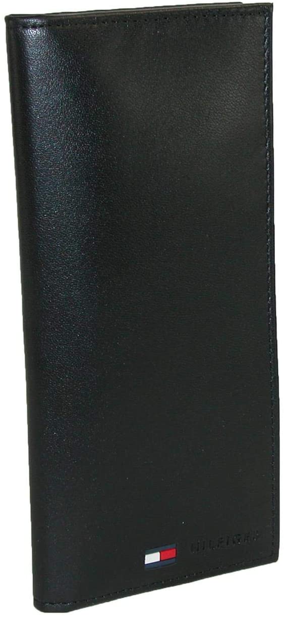 Tommy Hilfiger Men's Leather 31TL19X014 Secretary Wallet Black - 3alababak