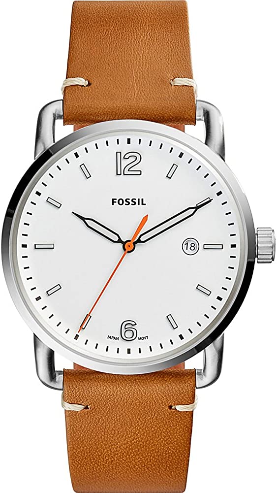 Fossil FS5395 Men's The Commuter Leather Analog Watch