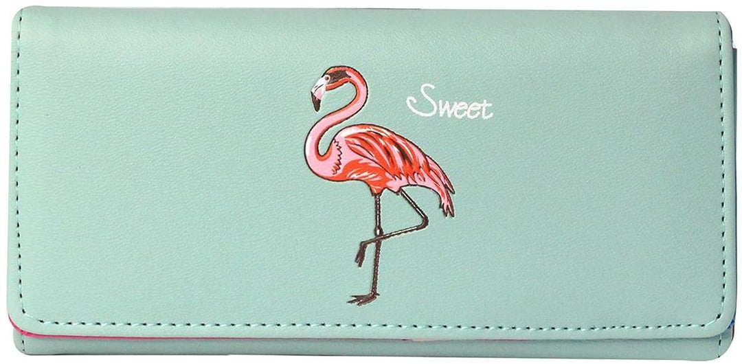 Botusi Slim Bifold Flamingo Wallet One Size - 3alababak