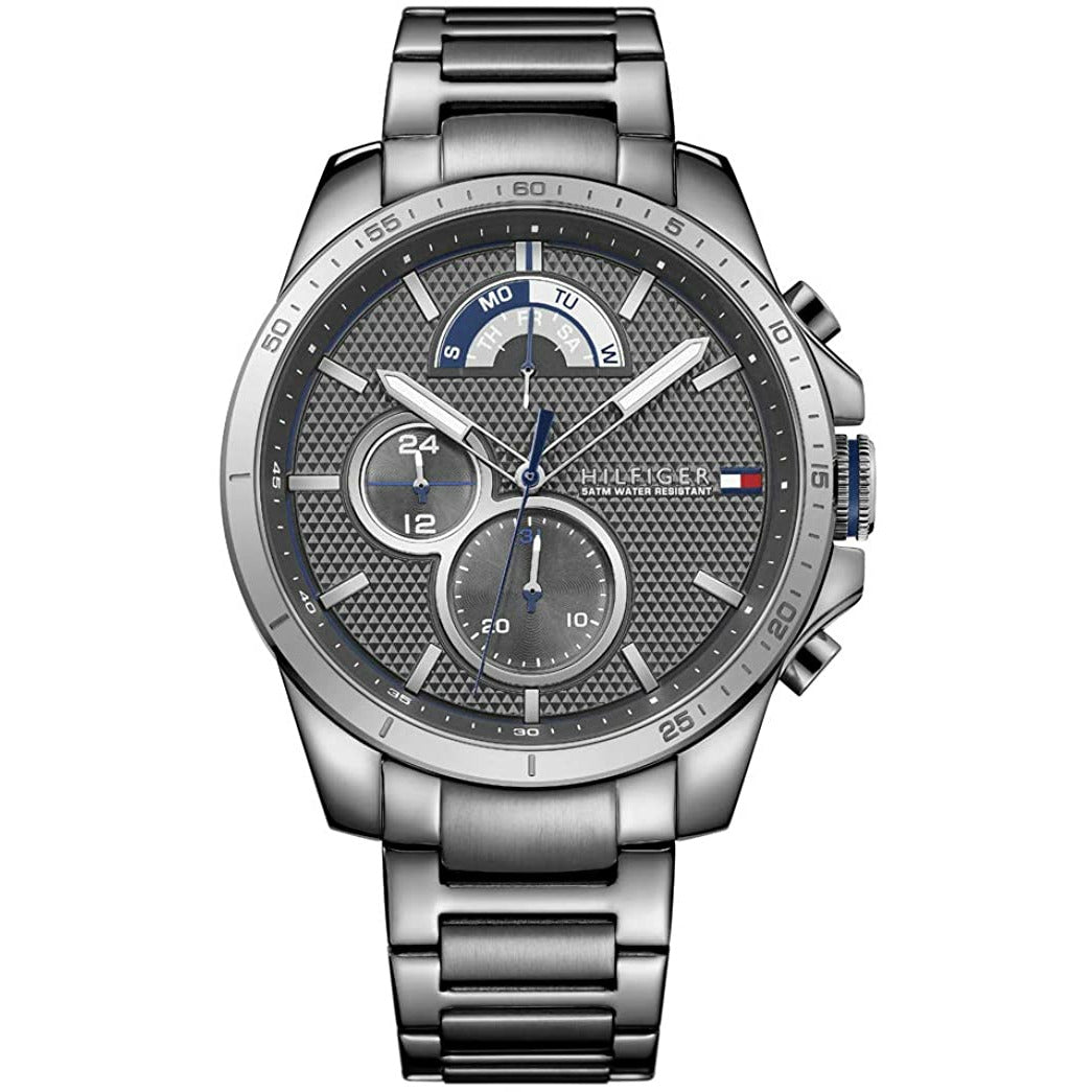 Tommy Hilfiger Men's 1791347 Cool Sport Analog Display Quartz Grey Watch - 3alababak