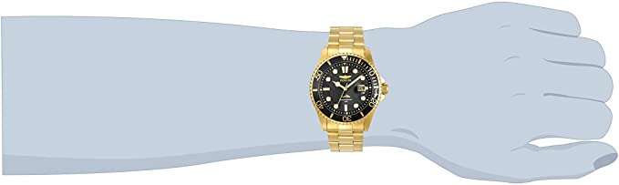 Invicta 30026 Men's Pro Diver Quartz Watch with Stainless Steel Strap, Gold - 3alababak