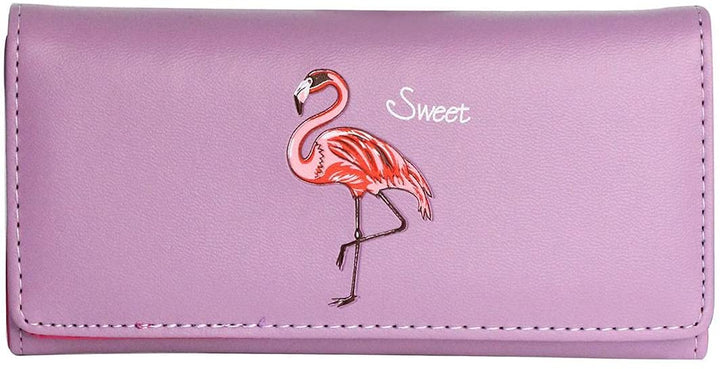 Botusi Slim Bifold Flamingo Wallet One Size - 3alababak