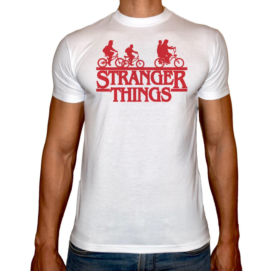 Phoenix WHITE Round Neck Printed T-Shirt Men (Stranger thinges) - 3alababak