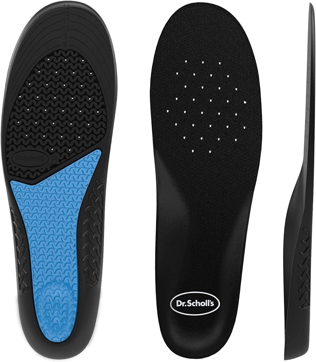 Work All-Day Superior Comfort Insoles (with) Massaging Gel®, Men, 1 Pair, Trim to Fit Men 8 - 14 - 3alababak