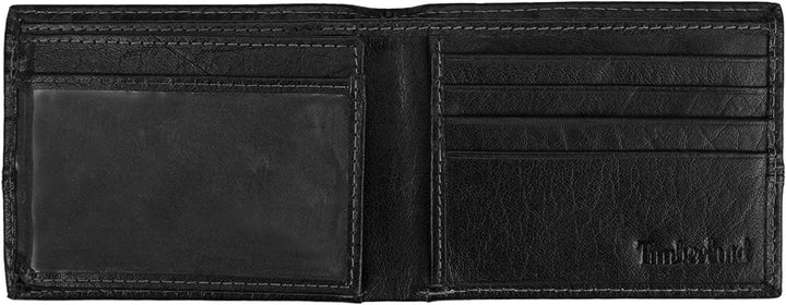 Timberland D67010/08 Men's Leather Passcase Wallet Black - 3alababak