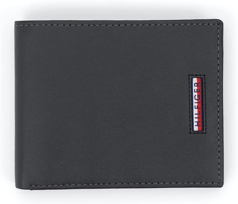 Tommy Hilfiger 31TL130057-001 Men's Leather Wallet-Bifold with RFID Blocking Protection, black - 3alababak