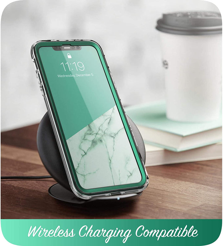 i-Blason Cosmo Series Case for iPhone 11 Pro 5.8 inch, Slim Full-Body Stylish Protective Case with Built-in Screen Protector (Green) - 3alababak