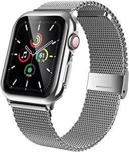 jwacct Stainless Steel Bands Compatible with Apple Watch Band Space Grey 38mm/40mm - 3alababak