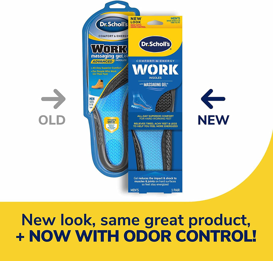 Dr. Scholl's Extra Support Insoles Superior Shock Absorption and Reinforced  Arch Support for Big & Tall Men to Reduce Muscle Fatigue So You Can Stay