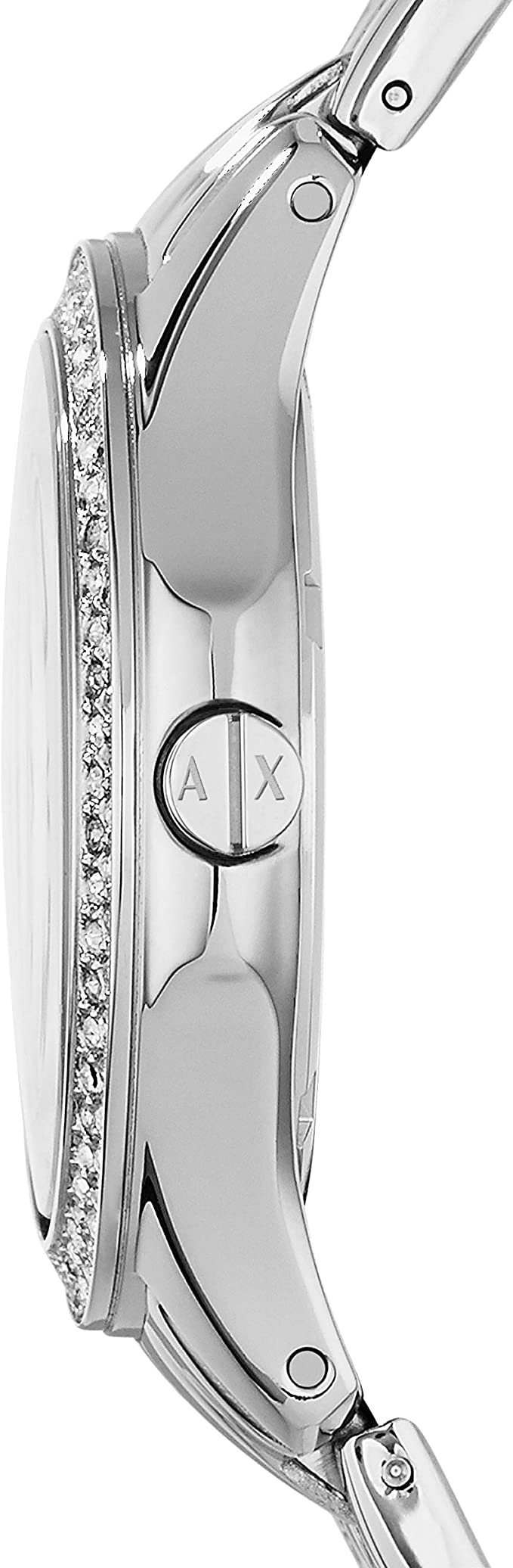 Armani Exchange Ladies Stainless Steel Three Hand Dress Watch AX5215 - 3alababak