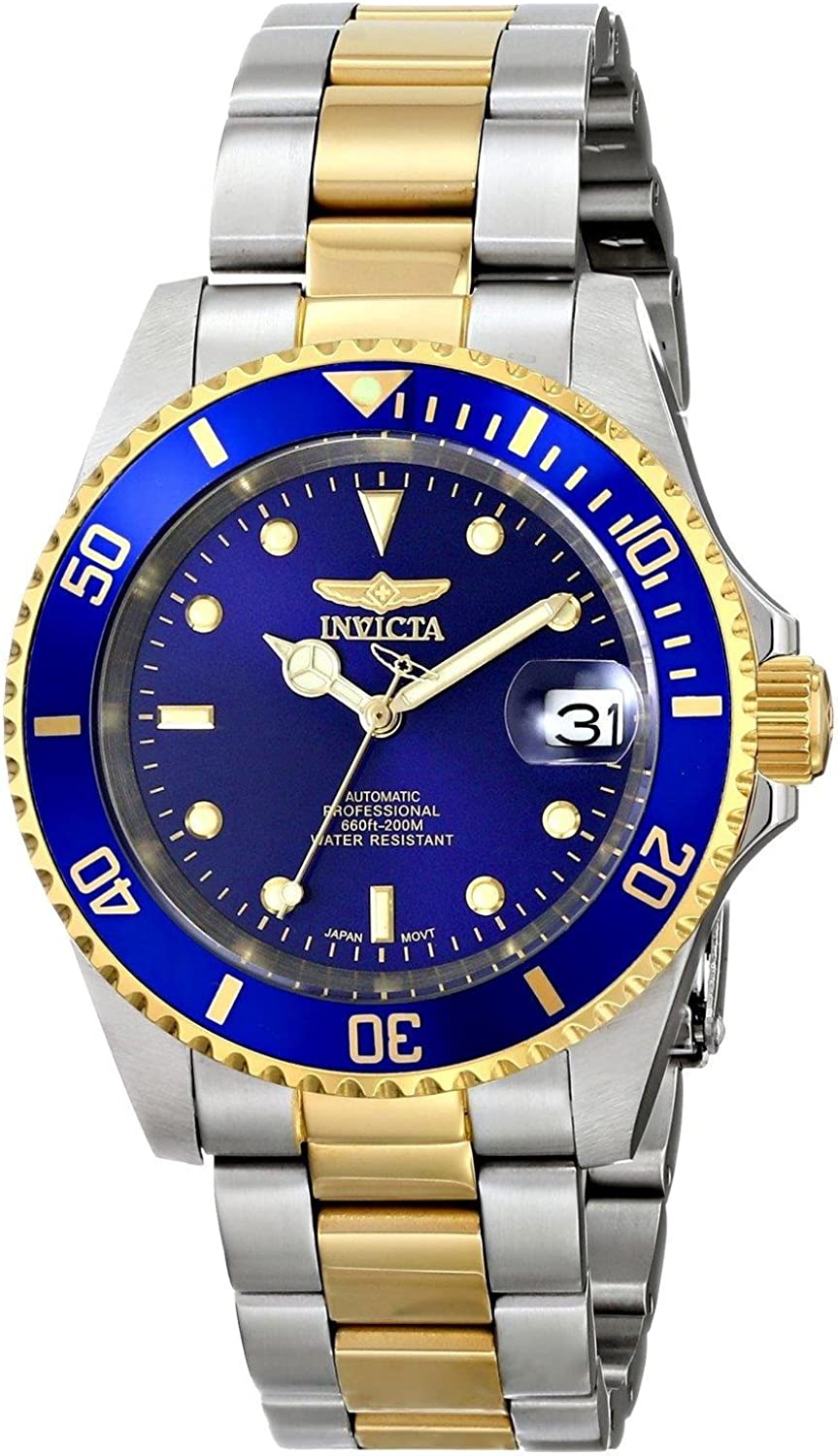 Invicta Men's 8928OB Pro Diver Gold Stainless Steel Two-Tone Automatic Watch - 3alababak