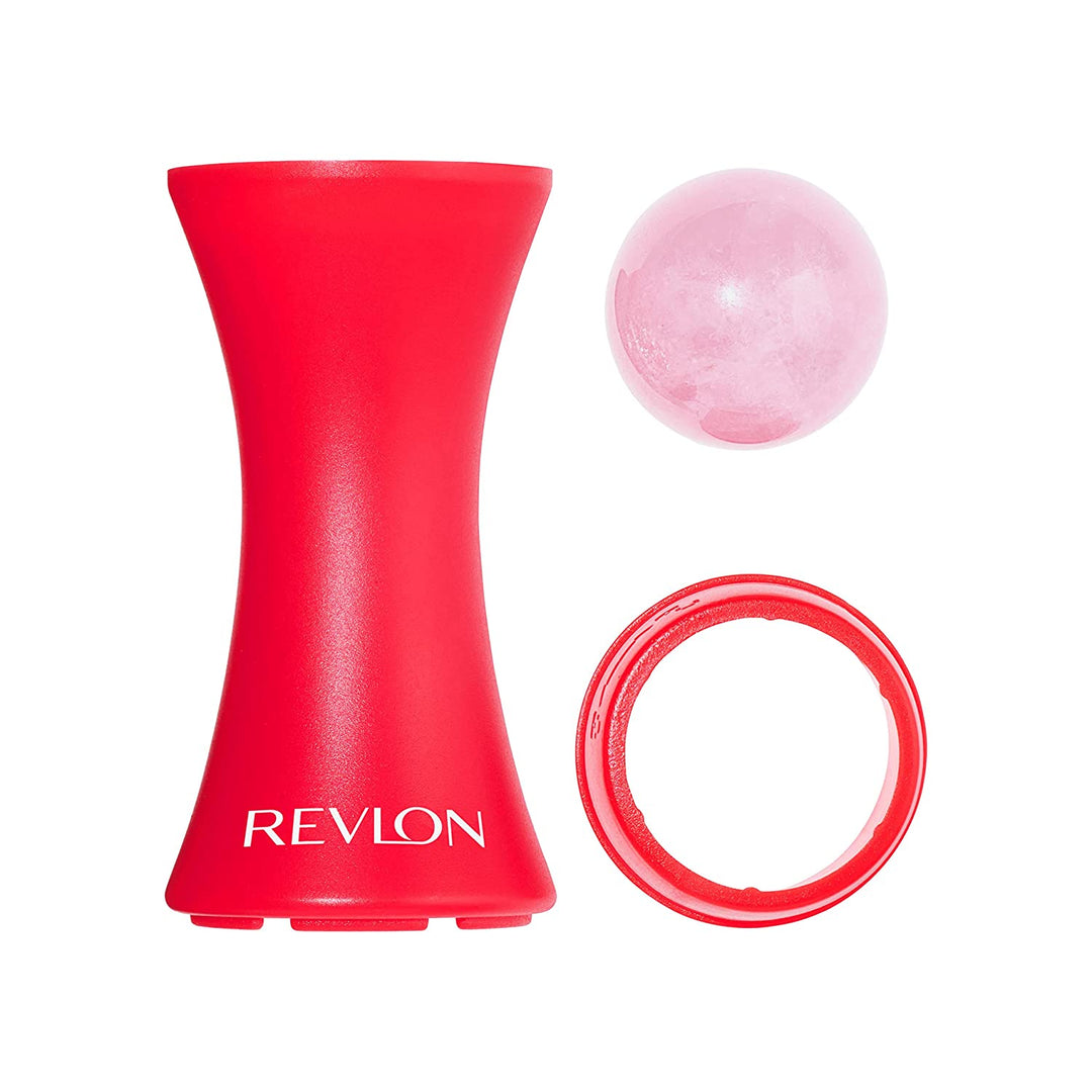 Revlon Skin Reviving Roller with Rose Quartz for All-Day Facial Reviving & Brightening, Compact & Reusable, Gentle on Skin, 1 count - 3alababak