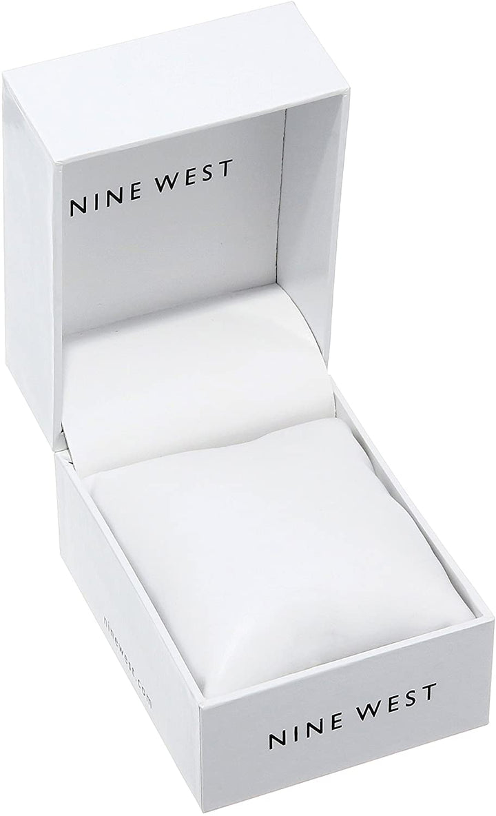 Nine West Women's Silver-Tone Bracelet Watch, NW/2337OMSV