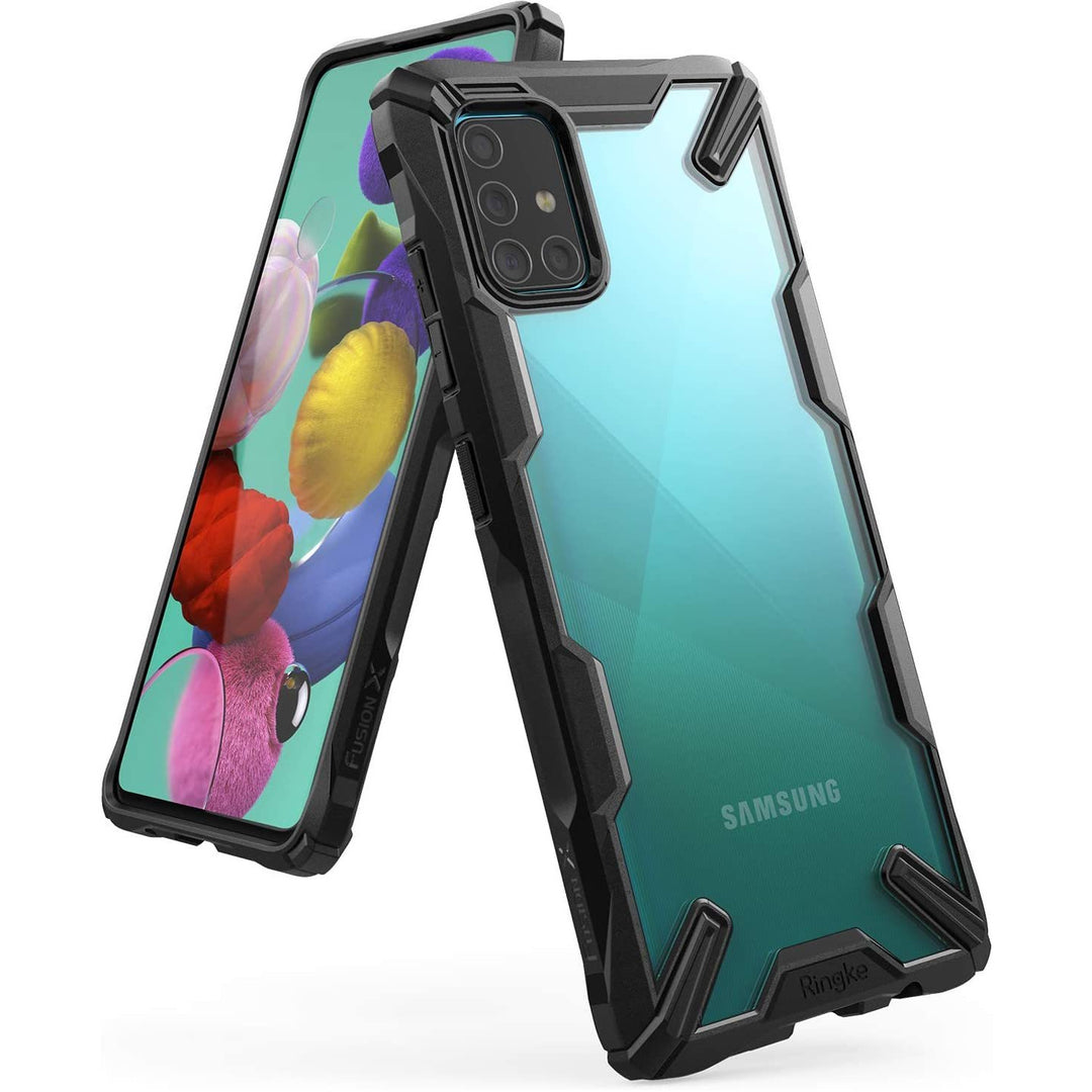 Ringke Fusion X Designed for Galaxy A51 Case (2020) - Black - 3alababak