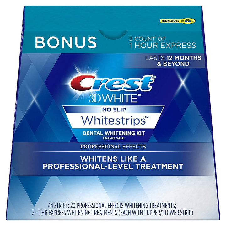 Crest 3D White Professional Effects Whitestrips 20 Treatments + Crest 3D White 1 Hour Express Whitestrips 2 Treatments - Teeth Whitening Kit - 3alababak