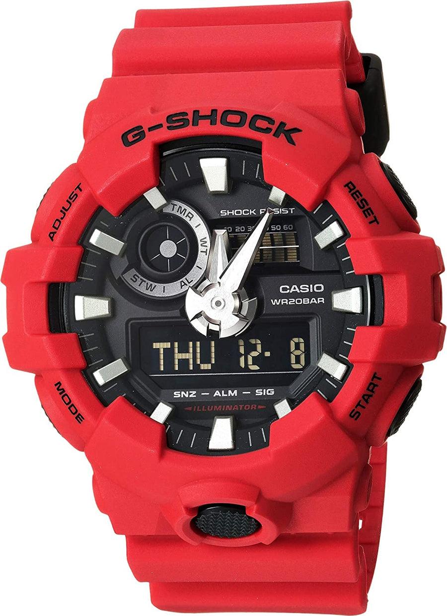 Casio G SHOCK Men's Quartz Resin Casual Watch (Model: GA-700-4ACR) - 3alababak