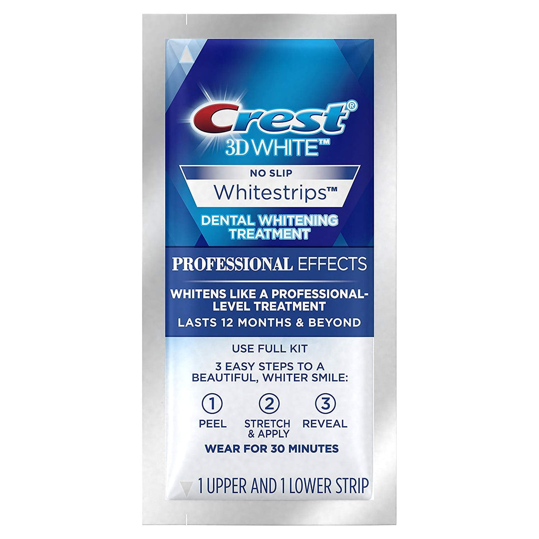 Crest 3D White Professional Effects Whitestrips 20 Treatments + Crest 3D White 1 Hour Express Whitestrips 2 Treatments - Teeth Whitening Kit - 3alababak