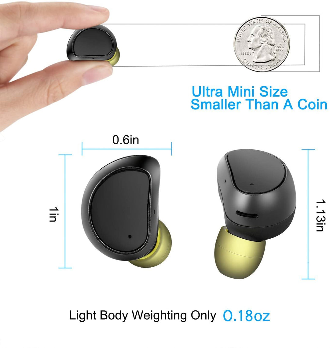 Sound Moov Mini Wireless Earbuds With Charging Box - Black