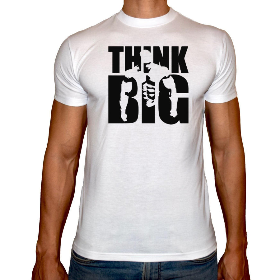 Phoenix WHITE Round Neck Printed T-Shirt Men (Think big) - 3alababak