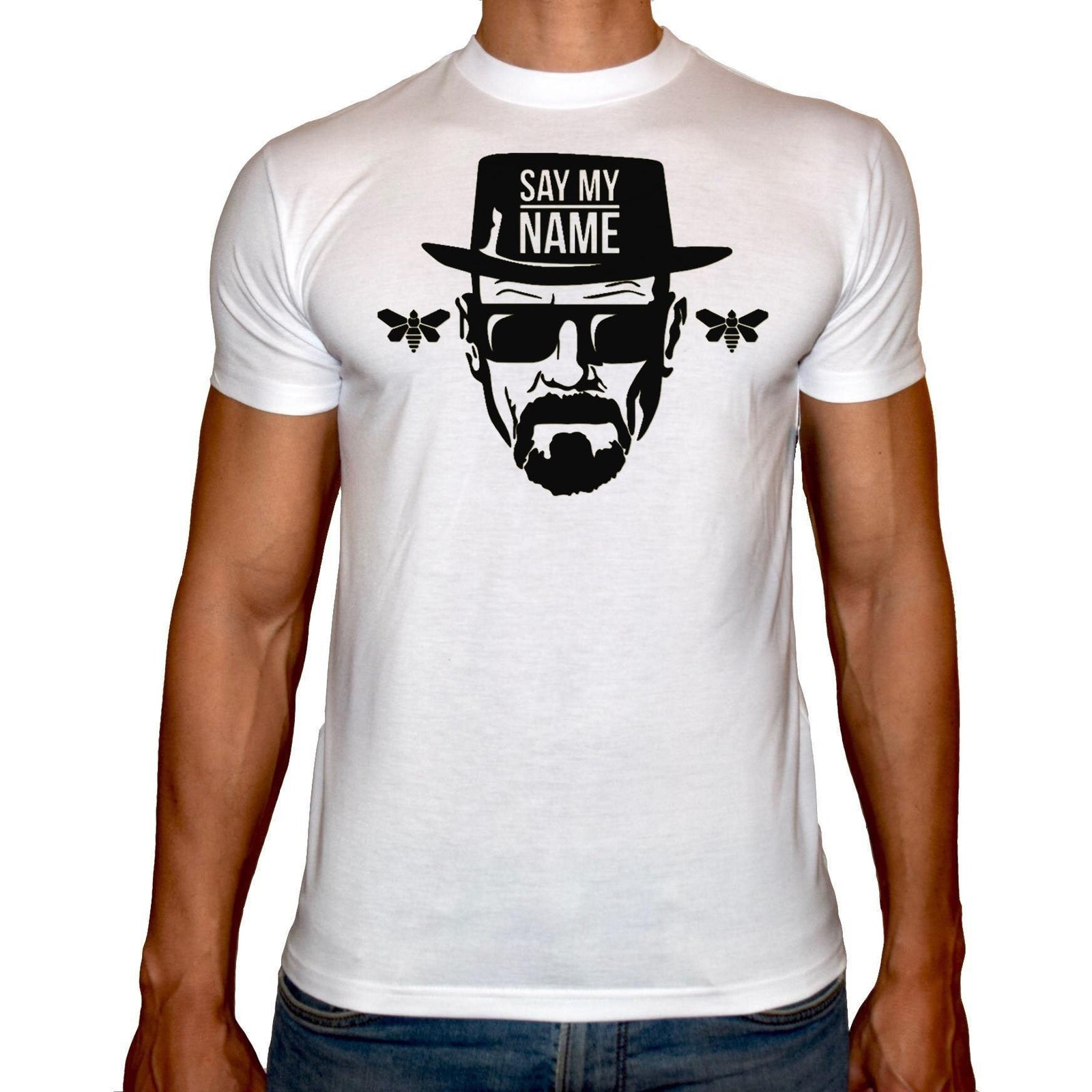 Phoenix WHITE Round Neck Printed T-Shirt Men (Breaking bad) - 3alababak