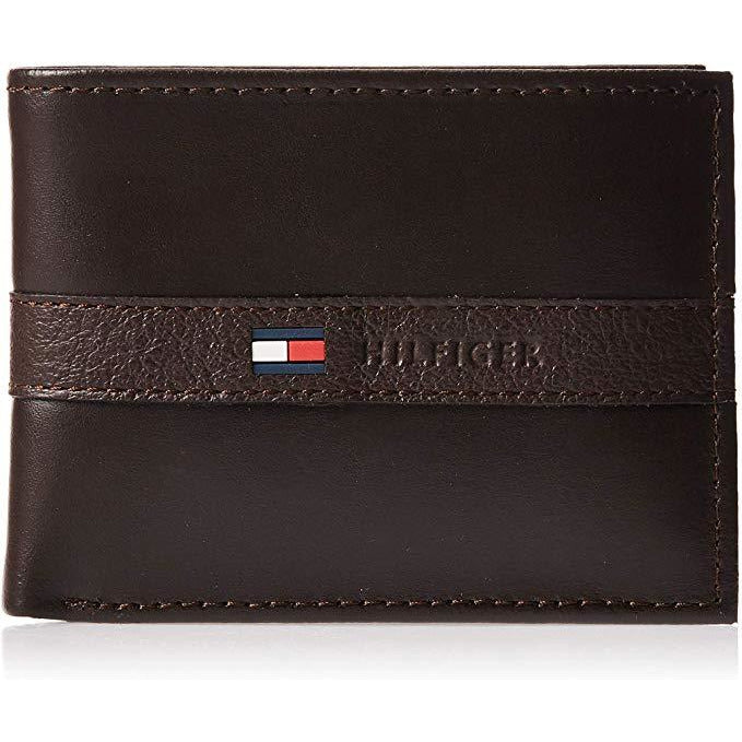 Tommy Hilfiger Men's 31TL22X062 Ranger Wallet Bifold, Brown - 3alababak