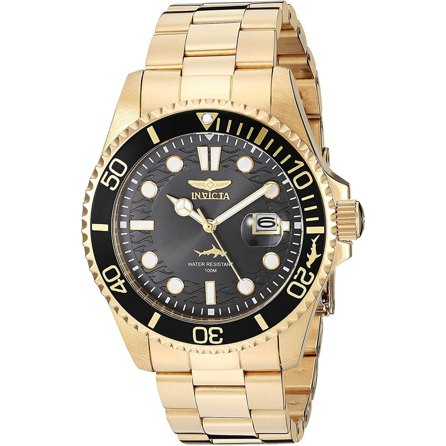 Invicta 30026 Men's Pro Diver Quartz Watch with Stainless Steel Strap, Gold - 3alababak
