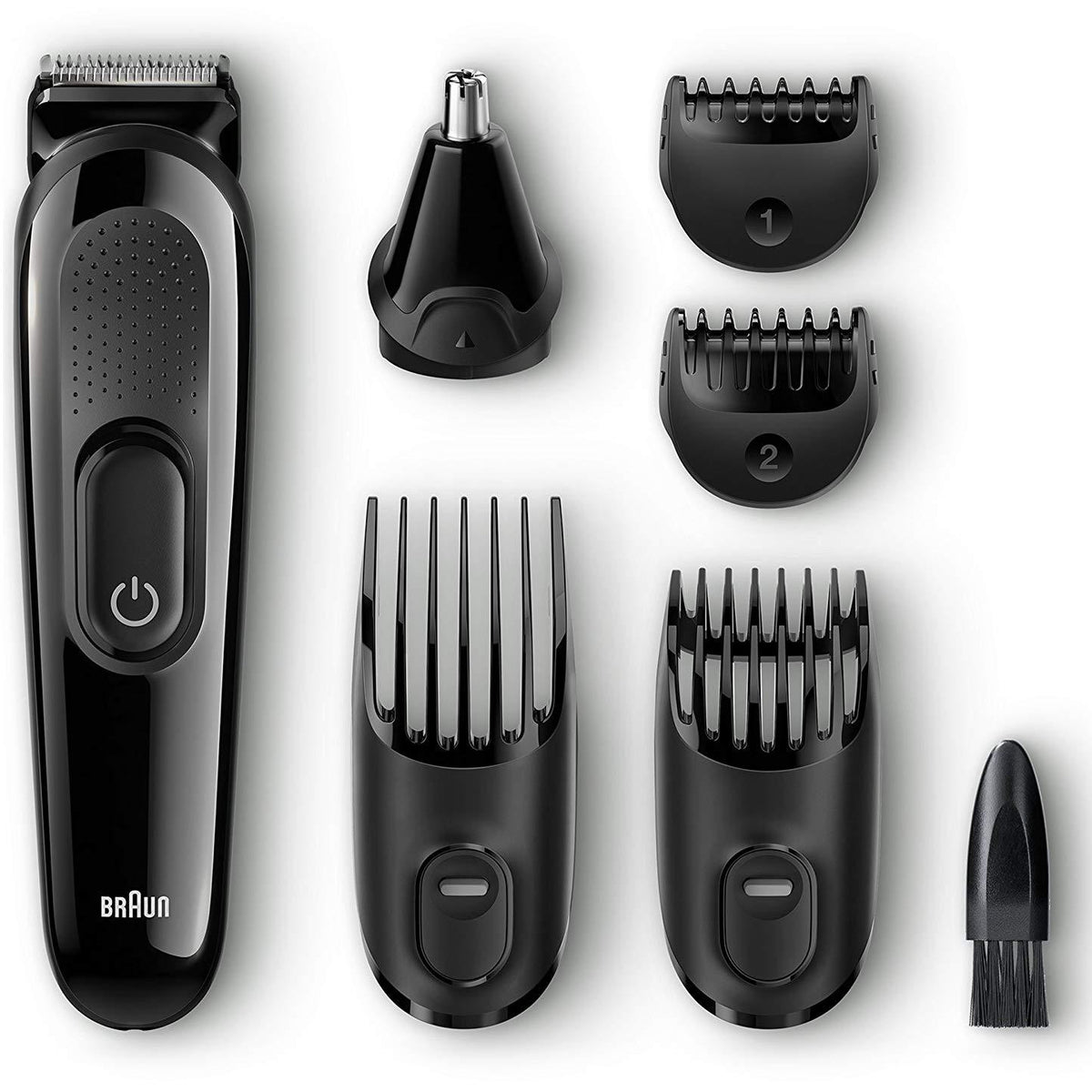 Braun MGK3020 Men's Beard Trimmer for Hair/Hair Clippers/Head Trimming, Grooming Kit, 6-in1 Precision Trimmer, 13 Length Settings for Ultimate Precision - 3alababak