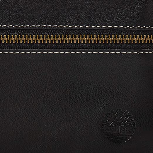 Timberland Men's Rugged Wash Leather Travel Kit, Black