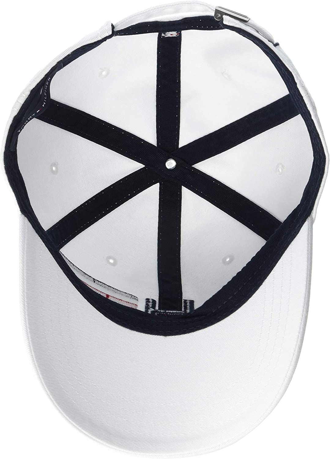 Tommy Hilfiger Men’s Cotton Ira Adjustable Baseball Cap - Classical White - 3alababak