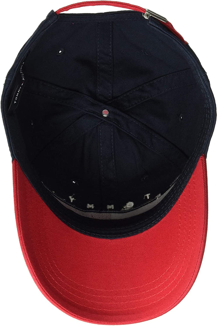 Tommy Hilfiger Men's Dad Hat Avery Cap, Navy Blazer/Racing red, O/S - 3alababak