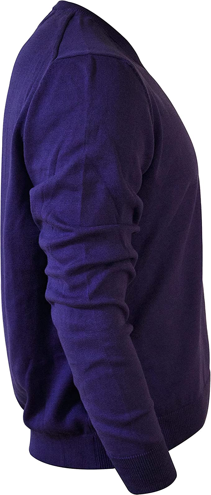 PHOENIX Purple Cotton Men's Pullover V Neck - 3alababak