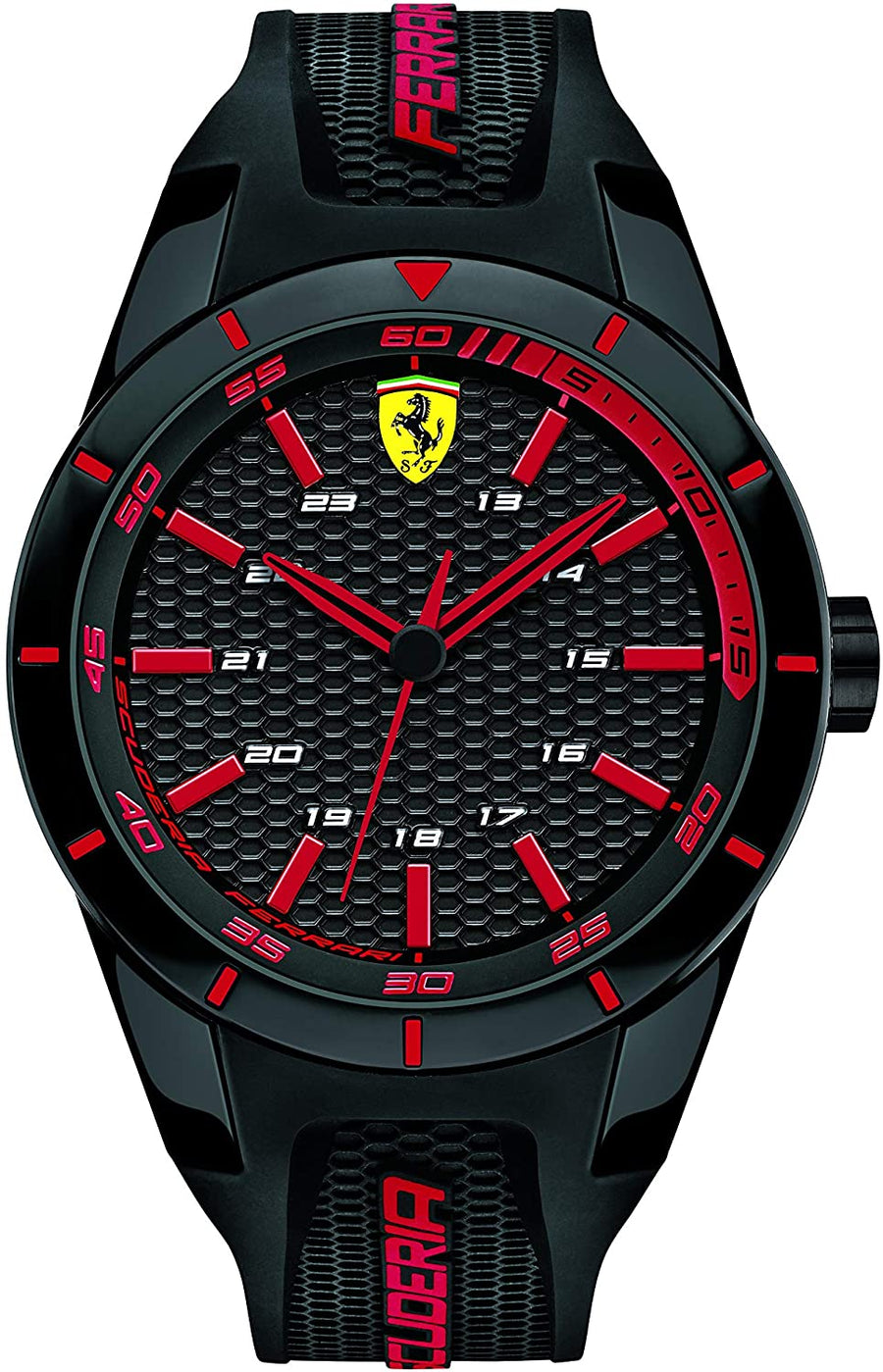 Ferrari Men's 0830245 REDREV Analog Display Quartz Black Watch - 3alababak