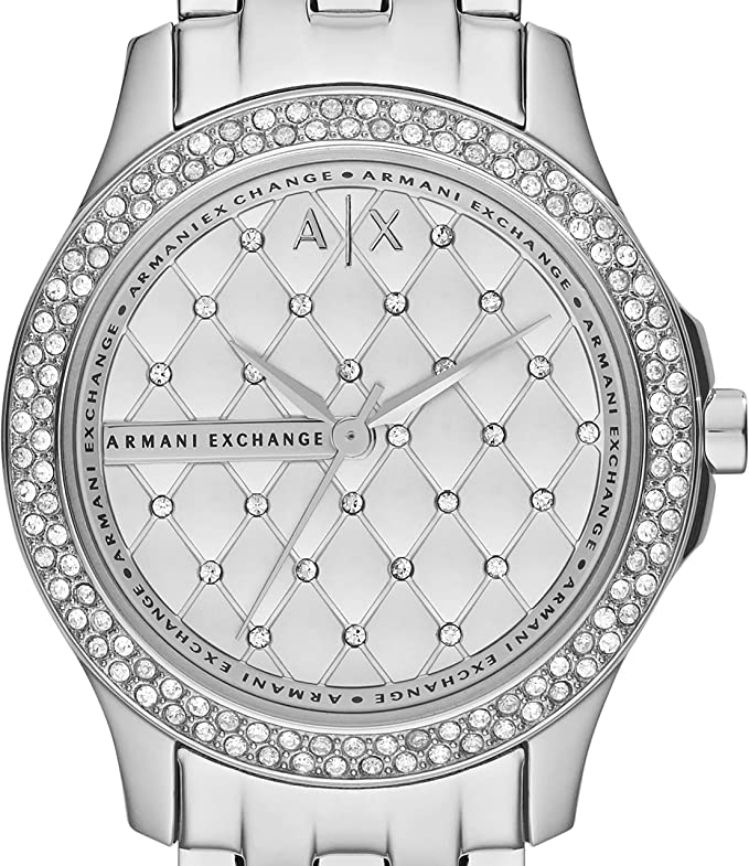 Armani Exchange Ladies Stainless Steel Three Hand Dress Watch AX5215 - 3alababak