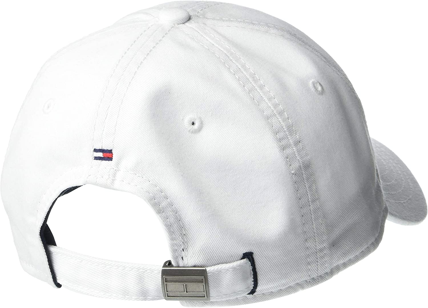 Tommy Hilfiger Men’s Cotton Ira Adjustable Baseball Cap - Classical White - 3alababak