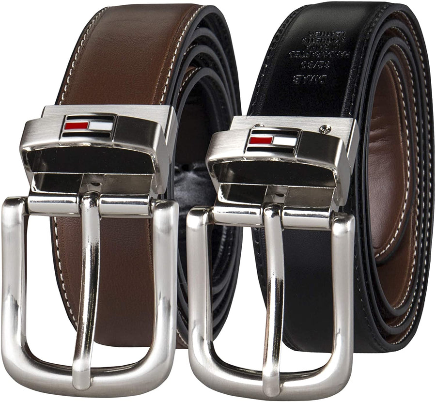 Tommy Hilfiger Men's Reversible Belt Brown / Black 11TL08X014 Size 42 - 3alababak