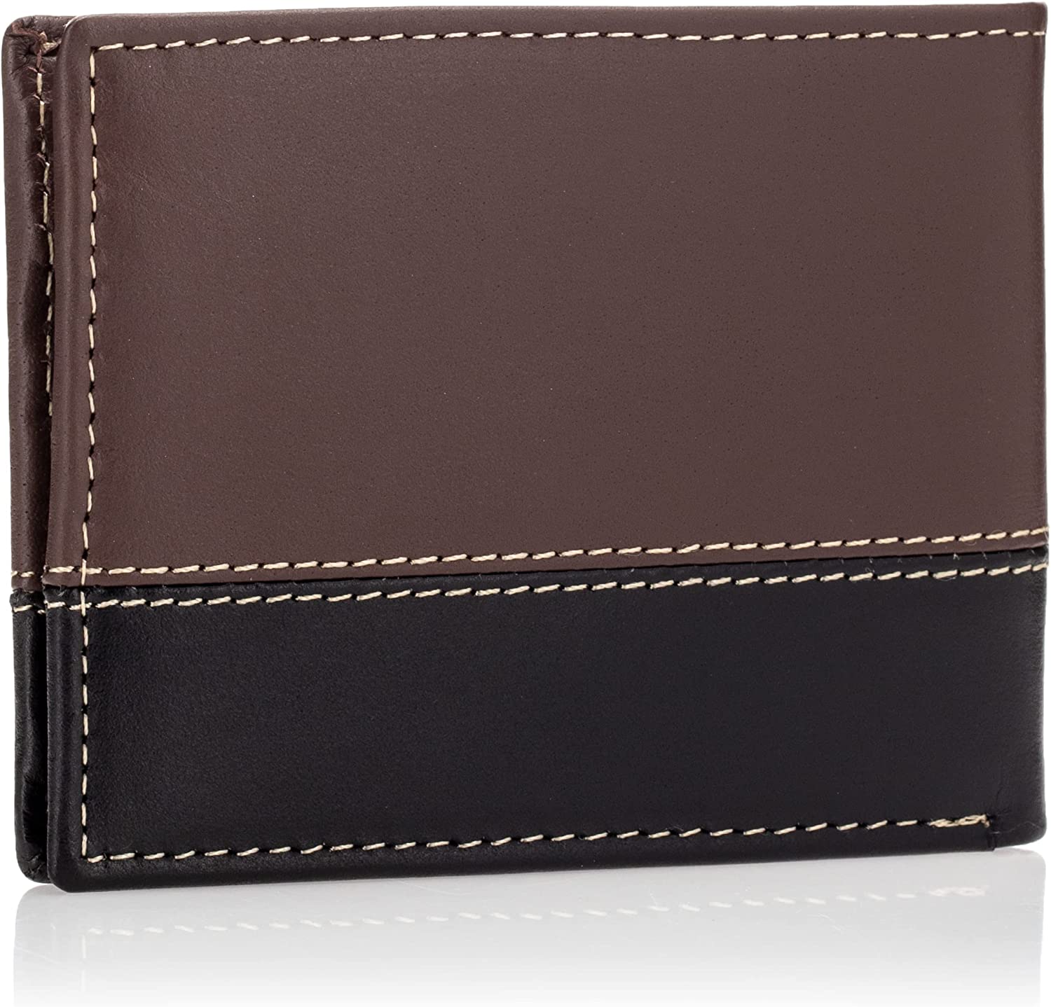 Timberland D6700/100 Men's Leather Passcase Wallet Trifold Wallet Hybrid - 3alababak