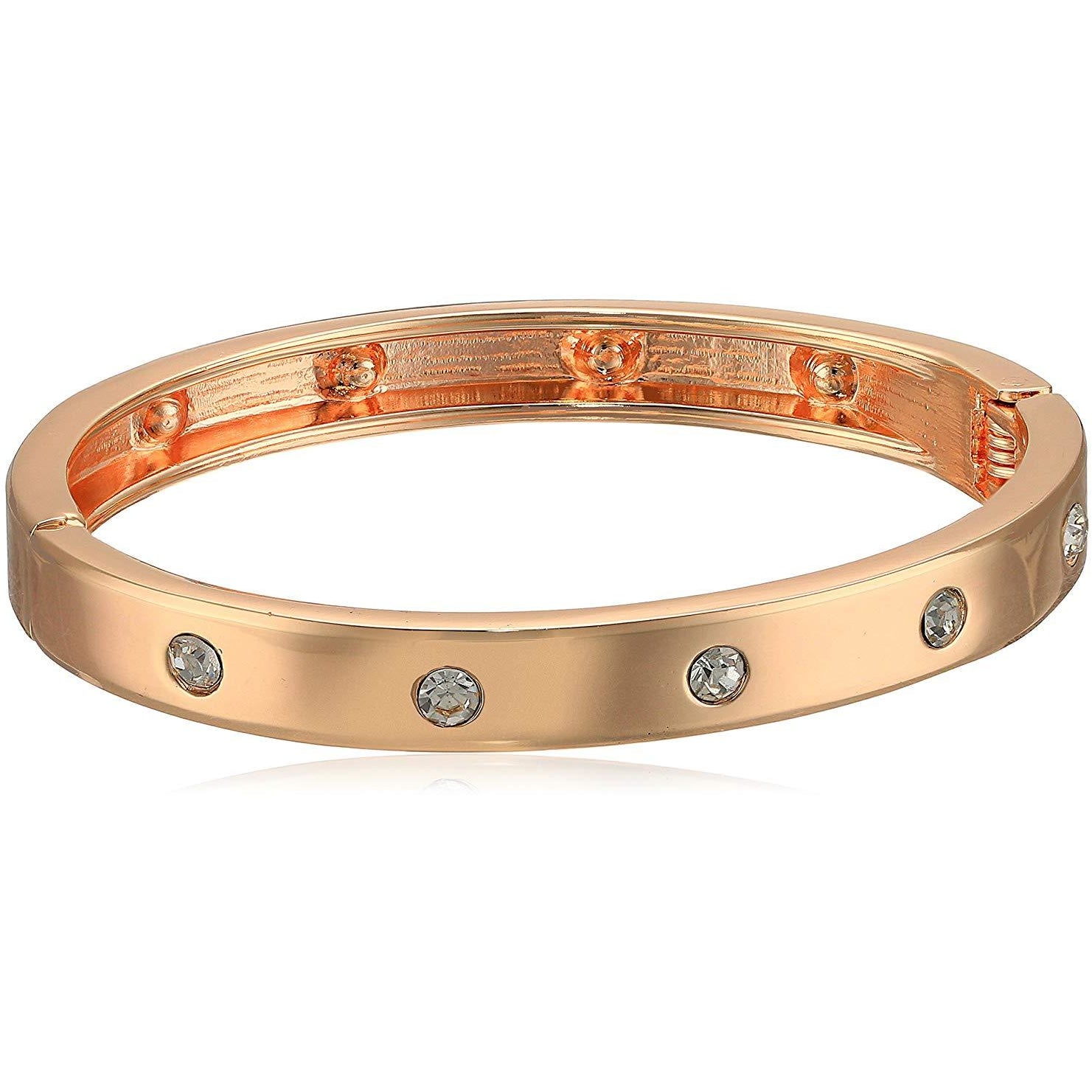 GUESS Narrow Hinge with Crystal Bangle Bracelet - 3alababak