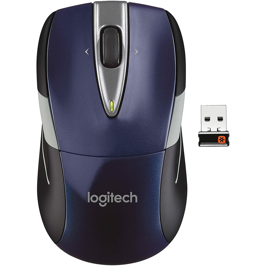 Logitech M525 Wireless Mouse – Long 3 Year Battery Life, Ergonomic Shape Navy/Gray - 3alababak