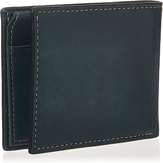Timberland D02387 Men's Leather Wallet With Attached Flip Pocket, Navy Blix - 3alababak