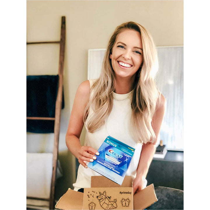 Crest 3D White Professional Effects Whitestrips 20 Treatments + Crest 3D White 1 Hour Express Whitestrips 2 Treatments - Teeth Whitening Kit - 3alababak