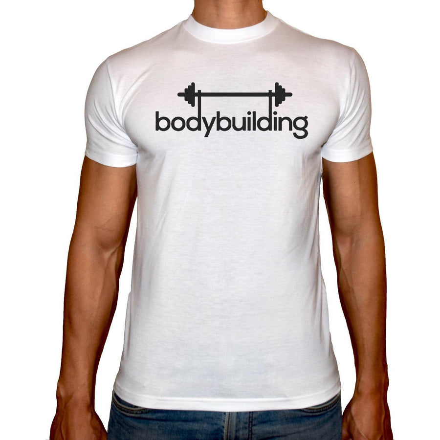 Phoenix WHITE Round Neck Printed T-Shirt Men (Bodybuilding) - 3alababak