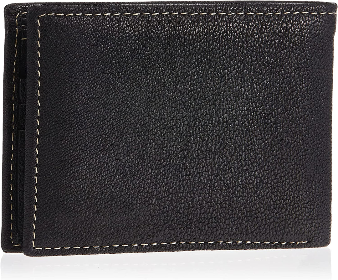 Timberland Men's Genuine Leather RFID Blocking Passcase Security Wallet, black D97017/08A - 3alababak