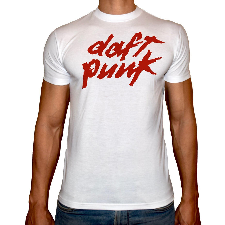 Phoenix WHITE Round Neck Printed T-Shirt Men (Daft punk) - 3alababak