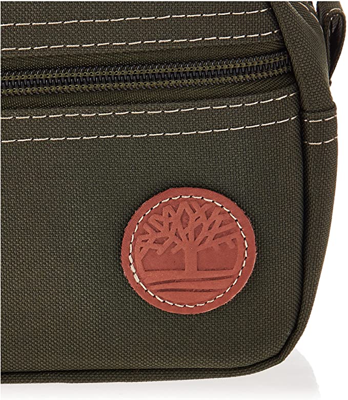 Timberland Men's Toiletry Bag Canvas Travel Kit Organizer - Olive