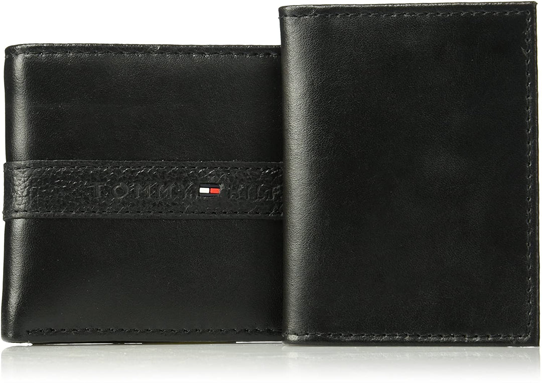 Tommy Hilfiger Men's Leather Wallet – 31TL220053 Black - 3alababak