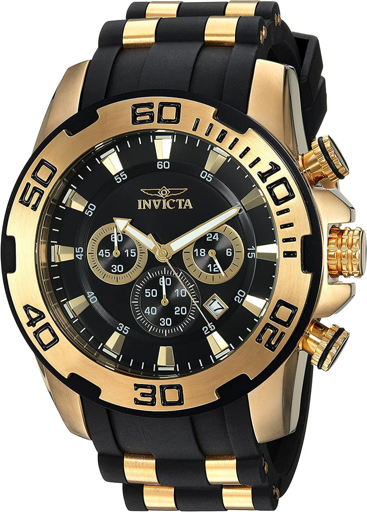 Invicta 22340 Men's Pro Diver Stainless Steel Quartz Watch with Silicone Strap - 3alababak