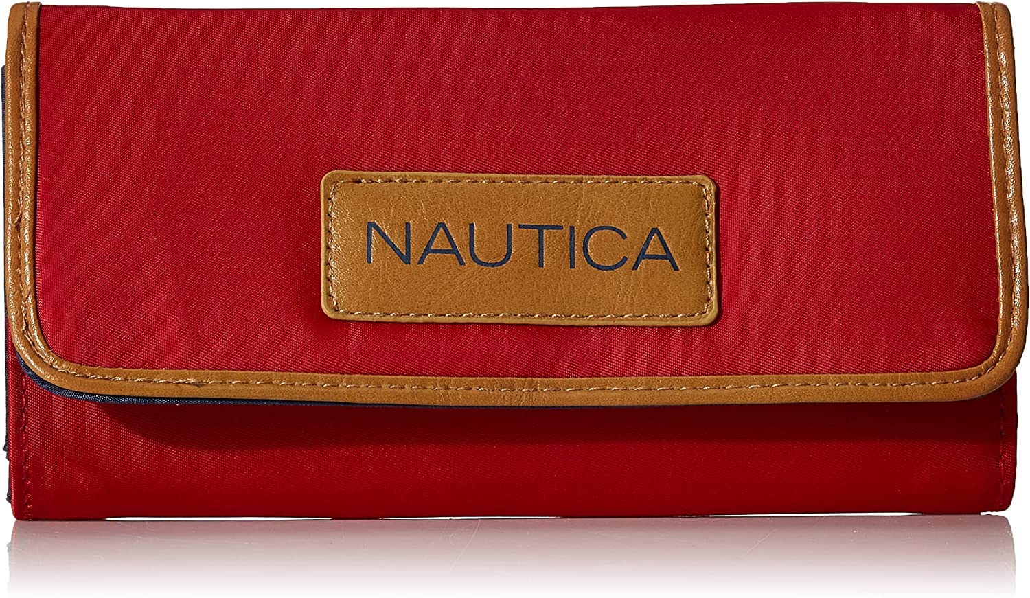 Nautica Women's Perfect Carry-All Money Manager Rfid Blocking Wallet Red - 3alababak