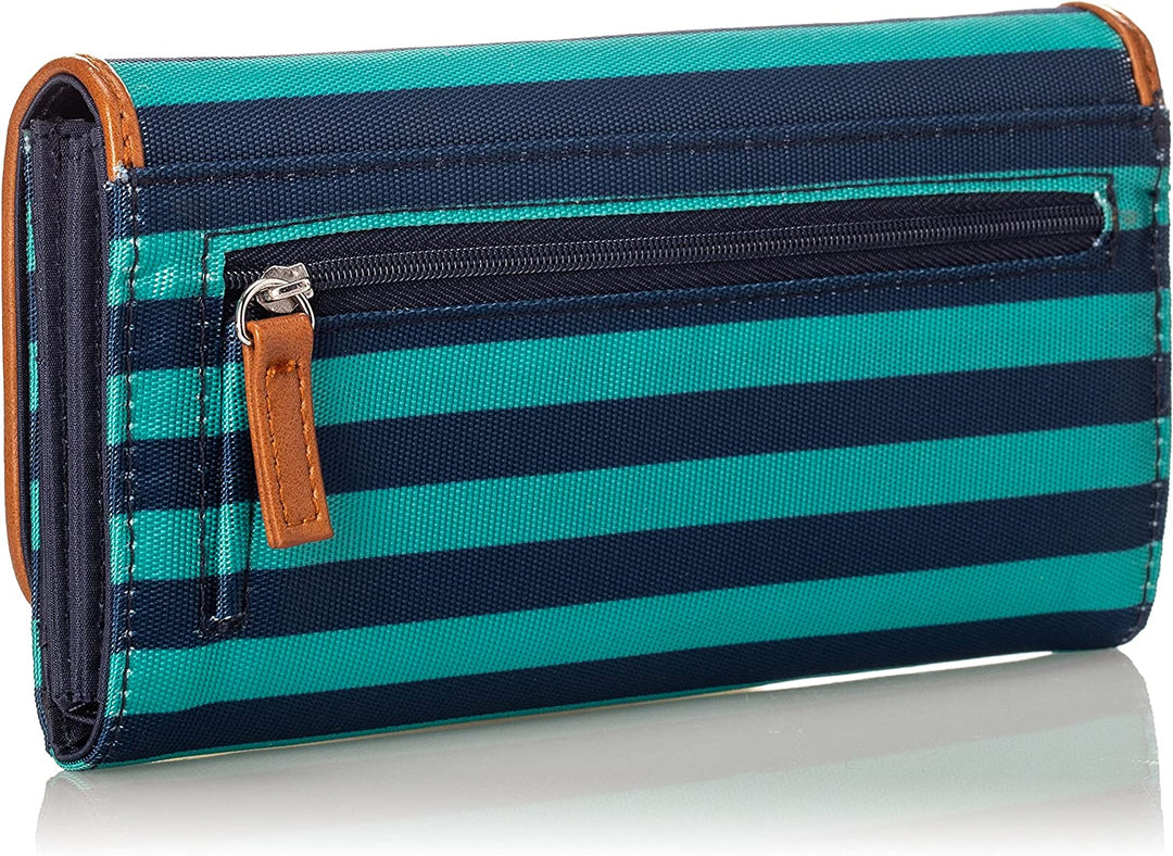 Nautica Women's Perfect Carry-All Money Manager RFID Blocking Wallet - Spectra Green - 3alababak