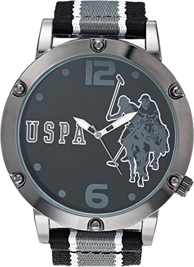 U.S. Polo Assn. Men's Quartz Watch With Nylon Strap (Model: USC57023AZ) - 3alababak