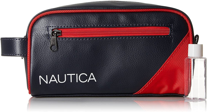 Nautica Men's Top Zip Travel Kit Toiletry Bag Organizer - 3alababak